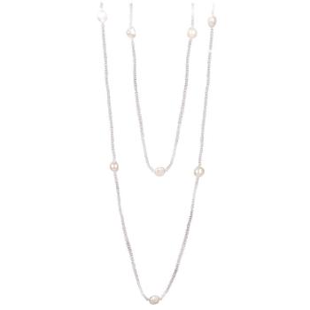 JwL Luxury Pearls Colier lung, realizat din perle alb JL0427 autentic