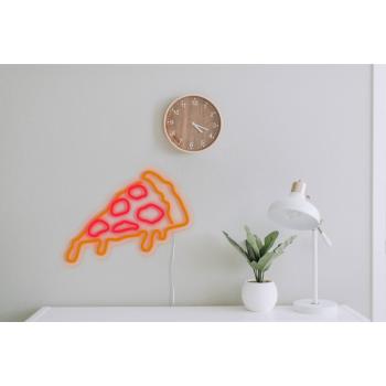 Decorațiune luminoasă de perete Candy Shock Pizza, 40 x 22 cm, roșu - portocaliu