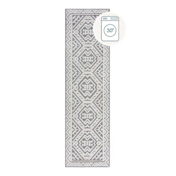 Covor tip traversă gri lavabil din janilie 60x240 cm Jaipur – Flair Rugs