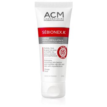 ACM Sébionex K crema matifiere protectoare pentru ten gras cu imperfectiuni Cu AHA Acizi 40 ml
