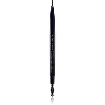 Kevyn Aucoin The Precision Brow Pencil creion pentru sprancene cu pensula culoare Dark Brunette 0,1 g