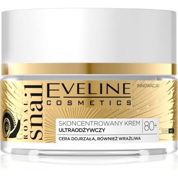 Eveline Cosmetics Royal Snail cremă intens hrănitoare pentru riduri adanci 80+ 50 ml