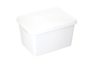 Cutie de depozitare 17l - alb - Mărimea 27,7 x 37 x 21,8 cm