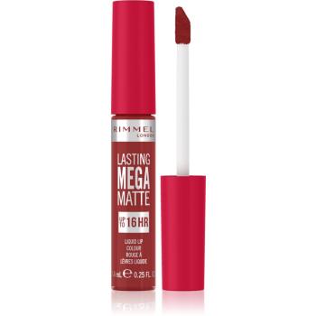 Rimmel Lasting Mega Matte ruj lichid mat, cu textură lejeră 16 de ore culoare Fire Starter 7,4 ml