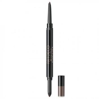 Artdeco Duo Creion pentru sprâncene cu aplicator Brow Duo (Powder & Liner) 12 Ebony