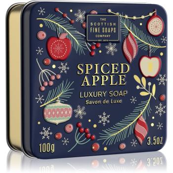 Scottish Fine Soaps Spiced Apple Luxury Soap săpun de lux în placă 100 g