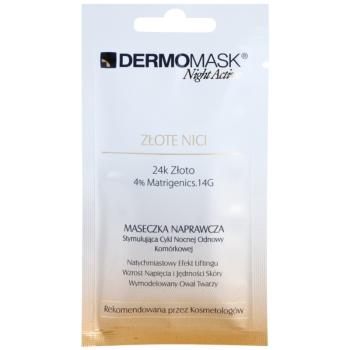 L’biotica DermoMask Night Active masca cu efect de lifting si fermitate cu aur de 24 de karate 12 ml