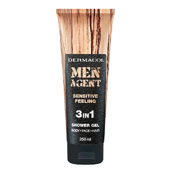 Dermacol Gel de duș 3in1 Sensitive Feeling Men Agent (Shower Gel) 250 ml pentru bărbați