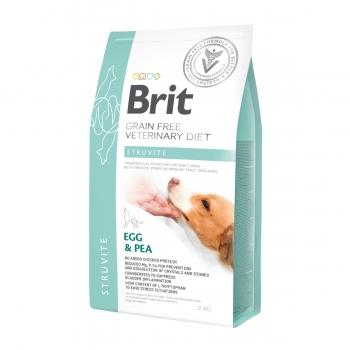 BRIT GF Veterinary Diet Struvite, Ou și Mazăre, dietă veterinară câini, hrană uscată fără cereale, afecțiuni urinare (struviți), 2kg