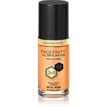 Max Factor Facefinity All Day Flawless machiaj persistent SPF 20 culoare 78 Warm Honey 30 ml