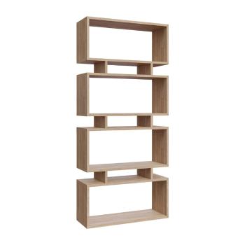 Bibliotecă în culoare naturală cu aspect de lemn de stejar 72x25 cm Langdon – Kalune Design