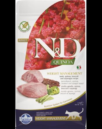 FARMINA N&amp;D Quinoa Cat Weight Management cu miel și broccoli 1.5 kg