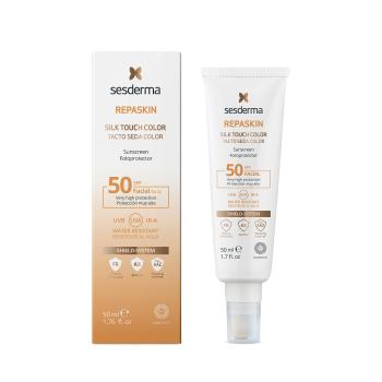 Sesderma Cremă de față protectoare SPF 50 Repaskin Silk Touch Color Facial 50 ml