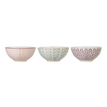 Set de 3 boluri din gresie ceramică Bloomingville Maya, ø 16,5 cm