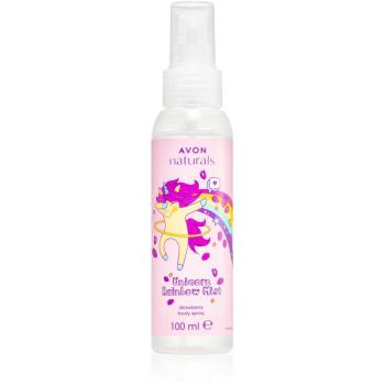 Avon Unicorn Rainbow spray de corp racoritor cu aroma de capsuni 100 ml