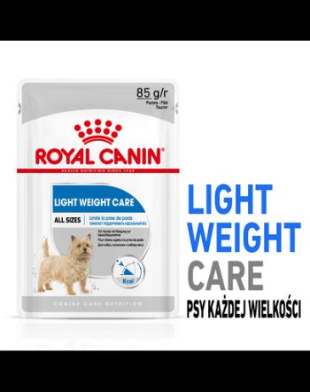 ROYAL CANIN Light Weight Care Hrană umedă pentru câini cu tendință de îngrășare 12 x 85 g