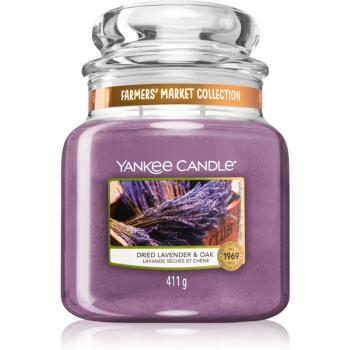 Yankee Candle Dried Lavender & Oak lumânare parfumată Clasic mare 411 g