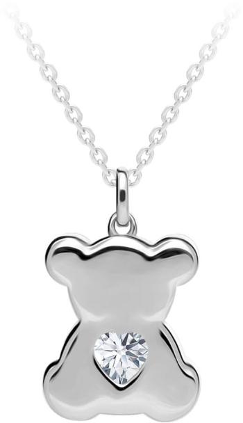 Preciosa Colier din argint Shiny Teddy cu zirconiu cubic Preciosa 5326 00 (lanț, pandantiv)