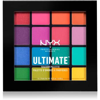 NYX Professional Makeup Ultimate Shadow paletă cu farduri de ochi culoare 04 Brights 16 x 0.83 g