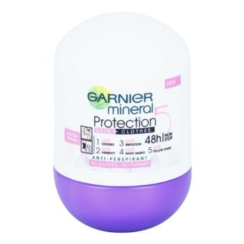Garnier Mineral 5 Protection antiperspirant roll-on 48 de ore (Cotton Fresh) 50 ml