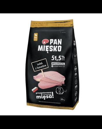 PAN MIĘSKO Hrana uscata pentru caini adulti talie mica, cu fazan si curcan 20 kg