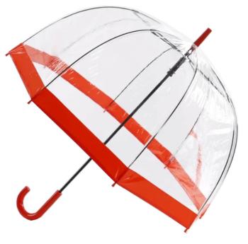 Blooming Brollies Umbrelă transparentă în formă de baston, pentru femei EDBCR