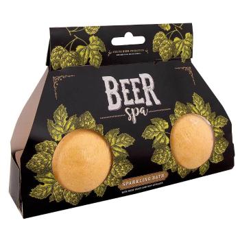 Bohemia Gifts Set cadou de bombe efervescente pentru baie Beer Spa 2 x 100 g