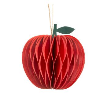 Ornament de Crăciun din hârtie Honeycomb Apple – Sass & Belle