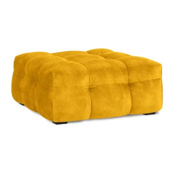 Puf cu tapițerie din catifea Windsor & Co Sofas Vesta, galben