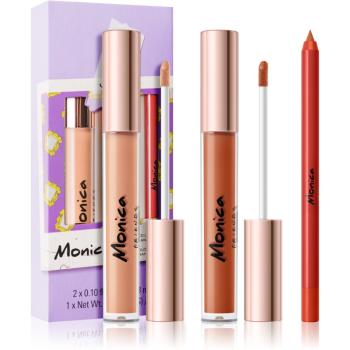 Makeup Revolution X Friends set îngrijire buze Monica culoare