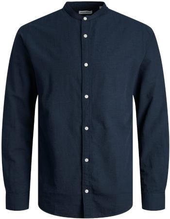 Jack&Jones Cămașă pentru bărbați JJELINEN Slim Fit 12248581 Navy Blazer L