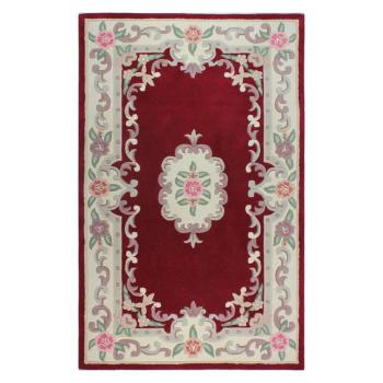 Covor din lână Flair Rugs Aubusson, 75 x 150 cm, roșu