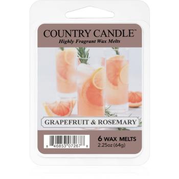 Country Candle Grapefruit & Rosemary ceară pentru aromatizator 64 g