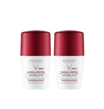 Vichy Set de detranspirante roll-on împotriva mirosului neplăcut Clinical Control 96h (Detranspirant) 2 x 50 ml