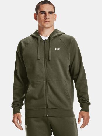 Under Armour UA Rival Cotton FZ Hoodie Hanorac Verde