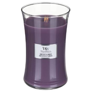 WoodWick Lumânare parfumată in vază mare Amethyst & Amber 609,5 g