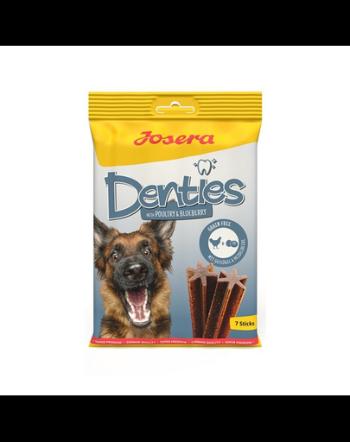 JOSERA Denties with Poultry &amp; Blueberry 180g Batoane dentare pentru caini, cu pasare si afine