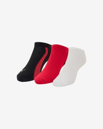 Puma Set de 3 perechi de șosete Roșu Alb Multicolor
