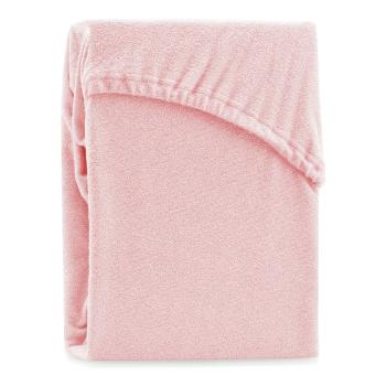 Cearșaf elastic pentru pat dublu AmeliaHome Ruby Siesta, 180-200 x 200 cm, roz deschis