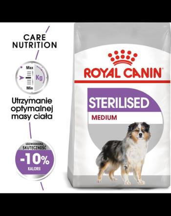 ROYAL CANIN Medium Sterilised 12 kg hrana dietetica pentru caini adulti de talie medie sterilizati