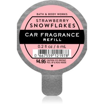 Bath & Body Works Strawberry Snowflakes parfum pentru masina rezervă 6 ml