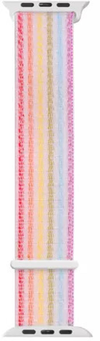 4wrist Curea din textil pentru Apple Watch - lumină rainbow 38/40/41 mm