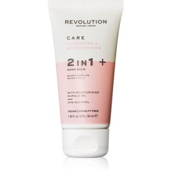 Revolution Skincare Hand Care Sanitiser and Moisture Balm gel pentru curățarea mâinilor cu efect de hidratare 50 ml