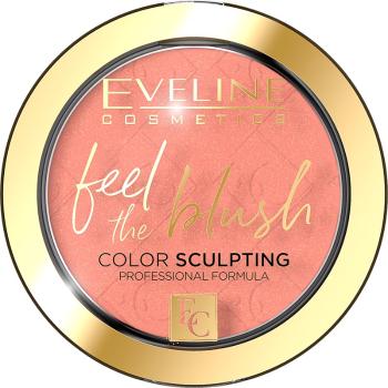 Eveline Cosmetics Feel The Blush Blush rezistent cu efect matifiant culoare 02 Dahlia 5 g