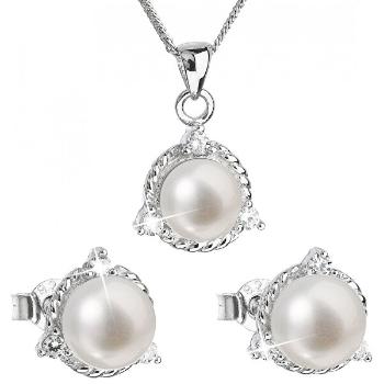 Evolution Group Set de argint de lux cu perle autentice Pavon 29033.1