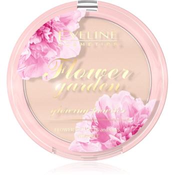 Eveline Cosmetics Flower Garden pudra pentru luminozitate 8 g