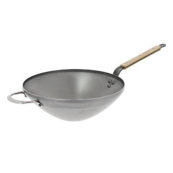 Tigaie WOK din oțel de Buyer B Bois, ø 32 cm