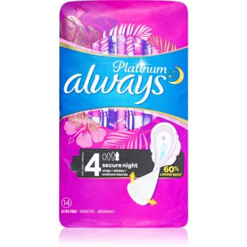 Always Platinum Secure Night Size 4 absorbante 14 buc