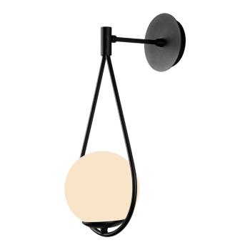 Aplică de perete neagră ø 15 cm Arch – Squid Lighting