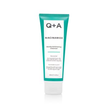 Q+A Gel de curățare exfoliant blând cu niacinamidă (blând Exfoliere Cleanser) 125 ml